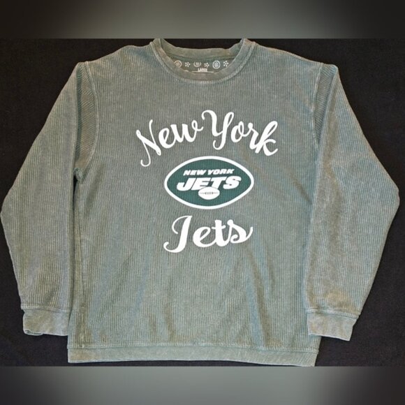 Women's New York Jets G-III 4Her by Carl Banks Green Comfy Cord Pullover - Picture 1 of 6